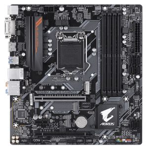 Bo mạch chủ Giga B360M-AORUS-GAMING3 : chipset B360 LGA1151/4xDDR4 2133 max 32GB/1*PCIE x16 + 2*PCIE/6*SATA3 6Gb/s/M.2/HDMI,DVI