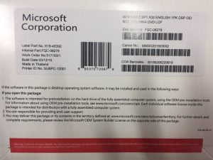 Phần mềm Win Pro 7 SP1 32 Bit