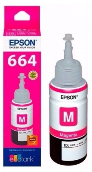 Mực máy in màu Epson L1455 màu hồng T6643
