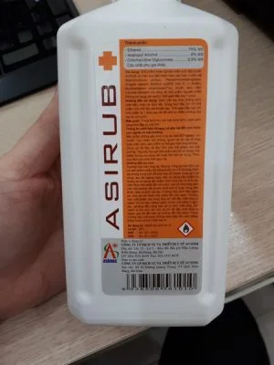 Dung dịch sát khuẩn nhanh, nước rửa tay khô ASIRUB