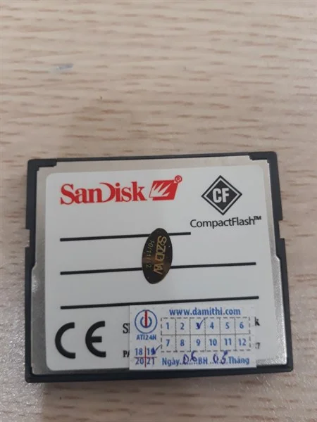 Thẻ CompactFlash Card 256Mb Sandisk 2 0ae7f4ad48df4727a010e2b46e0afbb3