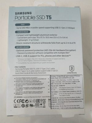 Ổ cứng gắn ngoài Samsung T5 Portable 500GB (MU-PA500B/WW) 8 0b2223c7a8fc41c38dff8fe0b2688e8c