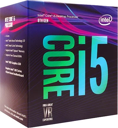 CPU Intel Core i5 8400 2.8Ghz Turbo Up to 4Ghz / 9MB / 6 Cores, 6 Threads / Socket 1151 v2 (Coffee Lake ) 1 0bf21fb3a0b1425c9d9bf5fa55d6f618