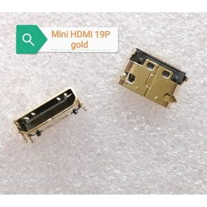 Cổng HDMI 19P Hàn dán màu vàng