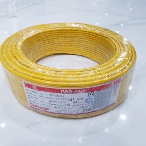 Dây điện lõi đơn mềm Cadisun 1x 4mm2 màu vàng