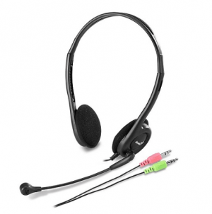 Bộ nghe nói (Headphone) Genius HS-200C (có MIC) - 2 jack 3.5mm