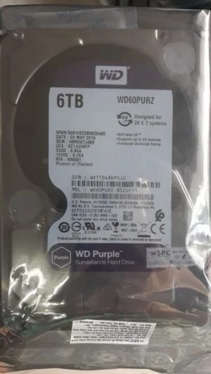 HDD Western 6TB Tím -Purple (Dùng cho Camera )