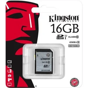 Thẻ nhớ SD 16GB SDHC UHS-I - Class 10 80MB/s - Kingston