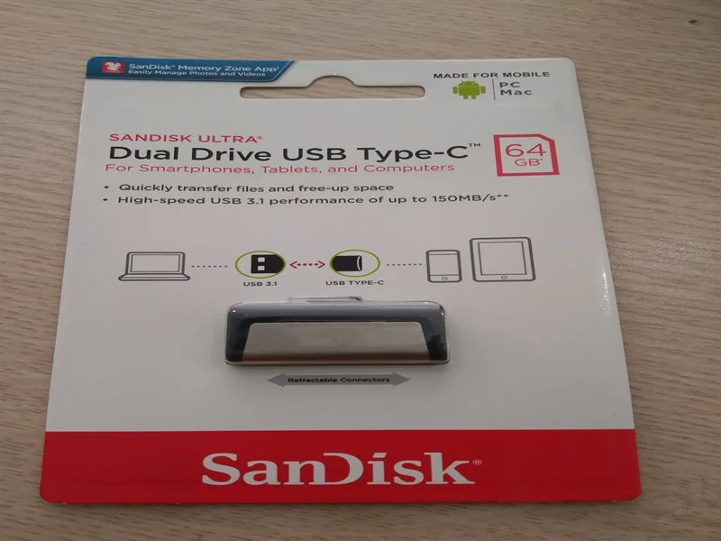 USB Sandisk Ultra Dual OTG Type-C USB 3.1 DDC2 64GB 3 206123f98c60417c9fa2f3bbc34c8856