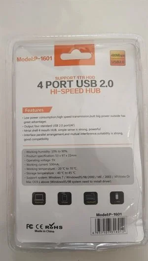 Bộ chia USB 4 cổng P-1601 dây dài 1m2 7 2563570f4eb5446c8730c19a8d86c0e4