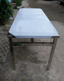 Bàn inox 201 kích thước 2000x750x750mm