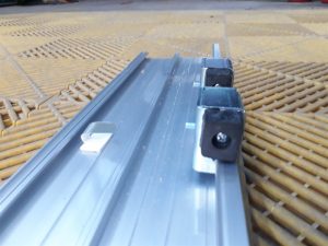 Ray trượt hợp kim nhôm cao cấp- hệ ray liền khối KHÔNG nắp đậy ncl + phụ kiện chốt chặn