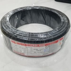 Dây điện lõi đơn mềm Cadisun 1x 6mm2 màu đen