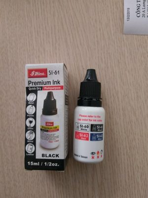 Mực dấu Shiny Si 61 màu đen (đóng trên mọi chất liệu)