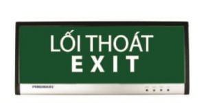 Đèn exit 3W, gắn tường 1 mặt, pin sử dụng 2 giờ (None)