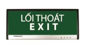 Đèn exit 3W, gắn tường 1 mặt, pin sử dụng 2 giờ (None)