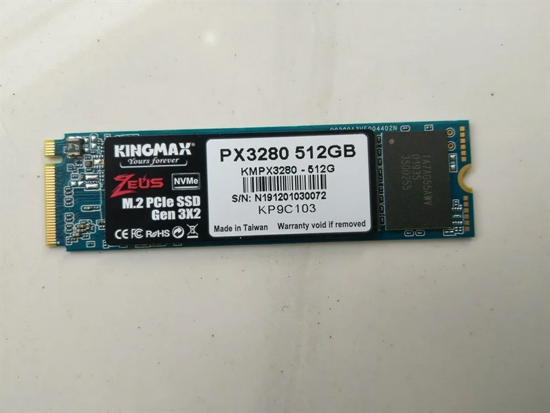 SSD Kingmax Zeus M.2 2280 512GB PX3480-512G - PCIe NVMe 3.0 x2, Read/Write 3400/19500MBps 1 55f19e501ce14e0b9ffa109a161ebc8c