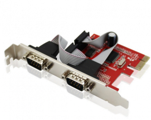 Card PCI-E 1X to 2 COM RS232 Unitek Y-7504