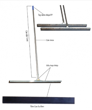 Cây gạt nước sàn nhà 60cm (Cây)