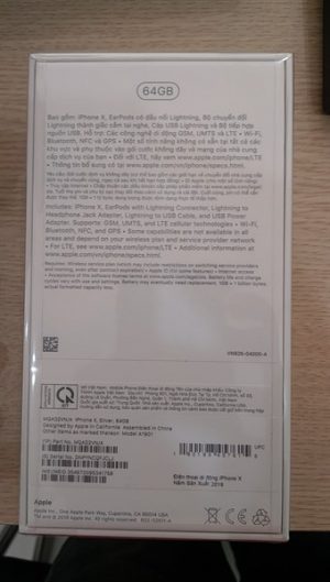 Điện thoại Iphone X 64Gb 4 5b36968e6f96481f8159e094d27725ff