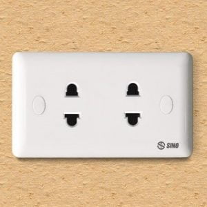 Ổ đôi sino S18 + đế âm sino