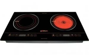 Bếp 1 từ 1 hồng ngoại Goldsun CH-GYL05, 3800W, điều khiển cảm ứng, Kích thước khoét đá