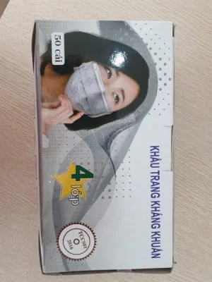 Khẩu Trang hoạt tính 4 lớp 50 cái / hộp