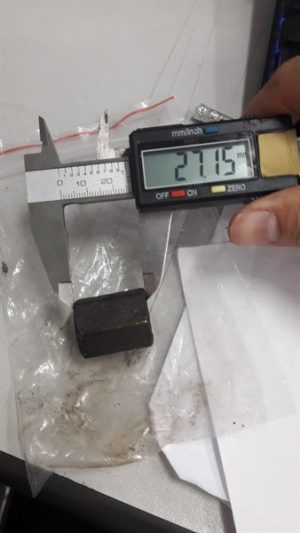 Ecu đồng dài 30mm phi 25 zen trong 1 đầu 13 một đầu 3/8