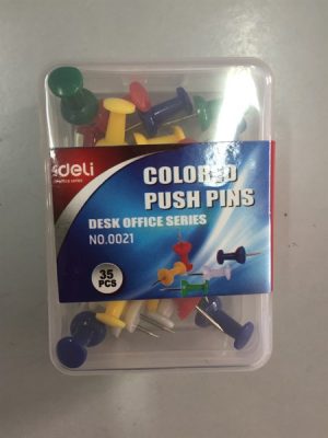 Ghim mũ nhựa màu Deli 0021