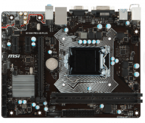 Mainboard MSI H110 Pro-VD Plus (SK1151, 2*DDR4) - DVI,VGA