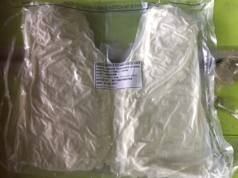 Găng tay Nitrile 12 icnh màu trắng size L 1 7407650adbdd4665aed390924f1569cf