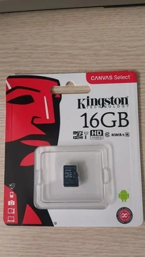 Thẻ nhớ Kingston MicroSD 16GB Class 10,80mb/s