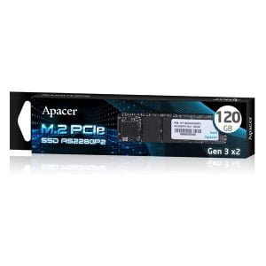 SSD Apacer 120GB AS2280P2 M.2 PCIe Gen3 x2 - Read/Write upto 1350/480MBps (AP120GAS2280P2)