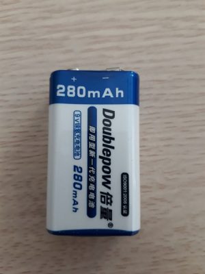 Pin vuông sạc 9v Doublepow 280mAh