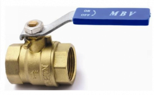 Van tay gạt bằng đồng phi 27(Van bi Miha tay dài D20)