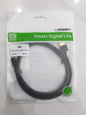 Cáp Micro HDMI to HDMI dài 2m Ugreen 30103 9 8b7445dabedd40aea285a859e9f8cd4f