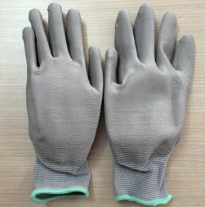 Găng tay phủ PU bàn xám