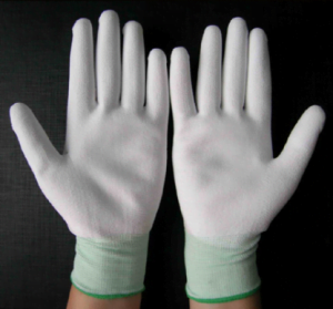 Găng tay phủ PU bàn trắng