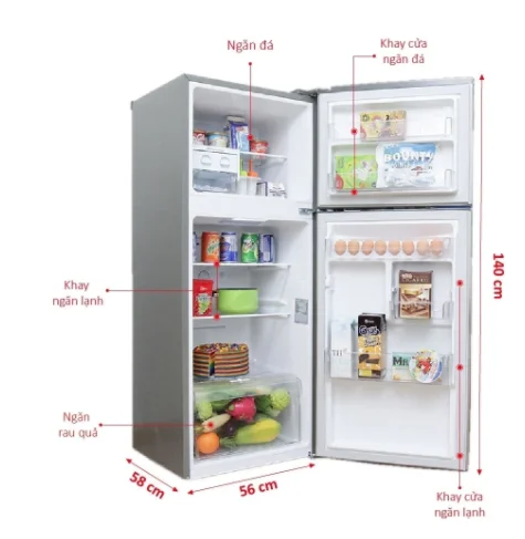 Tủ lạnh LG 187L GN-L205S - Smart Inverter; Hai ngăn; Ngăn đá trên; Tay cầm chìm; Khí lạnh đa chiều; Khay kính chịu lực 1 925fa50257504ee2a9a383bfeef4f140