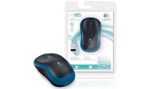 Chuột Logitech không dây M185 Xanh