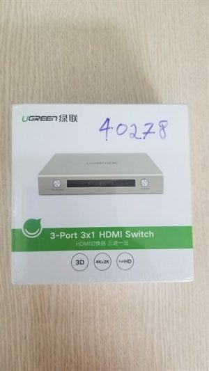Bộ gộp tín hiệu HDMI 3 vào 1 ra chính hãng Ugreen 40278 cao cấp 6 937b63ded78b49d7bf7060457d8d7f05
