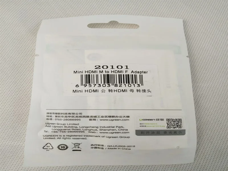 Đầu chuyển đổi Mini HDMI to HDMI Ugreen 20101 4 94d16f47d28943959d774e6ed10ecb68