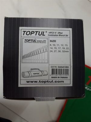 Bộ cờ lê vòng miệng mờ 14 món Toptul GAAA1404 6 95bff9332af34b6fa3bf238cd8295c28