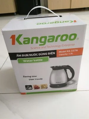 Bình siêu tốc Kangaroo 1.5L KG337 - inox, 700W, đế xoay 360 độ