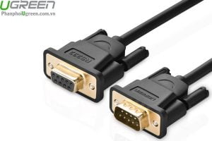 Cáp RS232 Dài 2M (9M/9F) Ugreen 20146 Cao Cấp