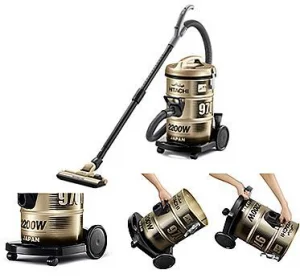 Máy hút bụi thùng đứng 21 lít Hitachi 970Y(2200W, có chức năng thổi bụi , đầu hút xoay đa hướng)