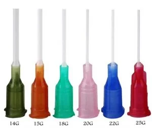Kim nhựa mũi nhựa 20G, chiều dài mũi kim 1/2 inch