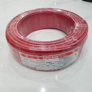 Dây điện lõi đơn mềm Cadisun 1x 4mm2 màu đỏ