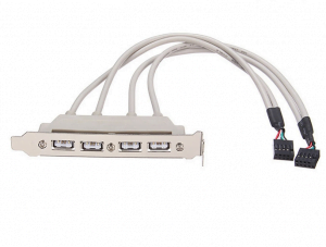 Dây cáp USB 2.0 9 Pin 2 Port to 4 Port USB