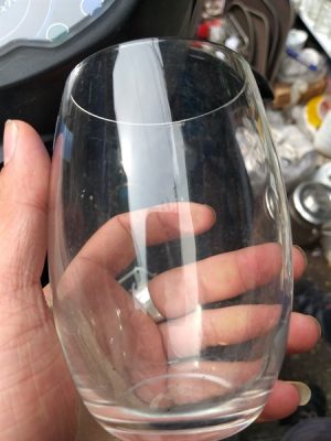 Cốc thủy tinh hình bầu dục 15cm